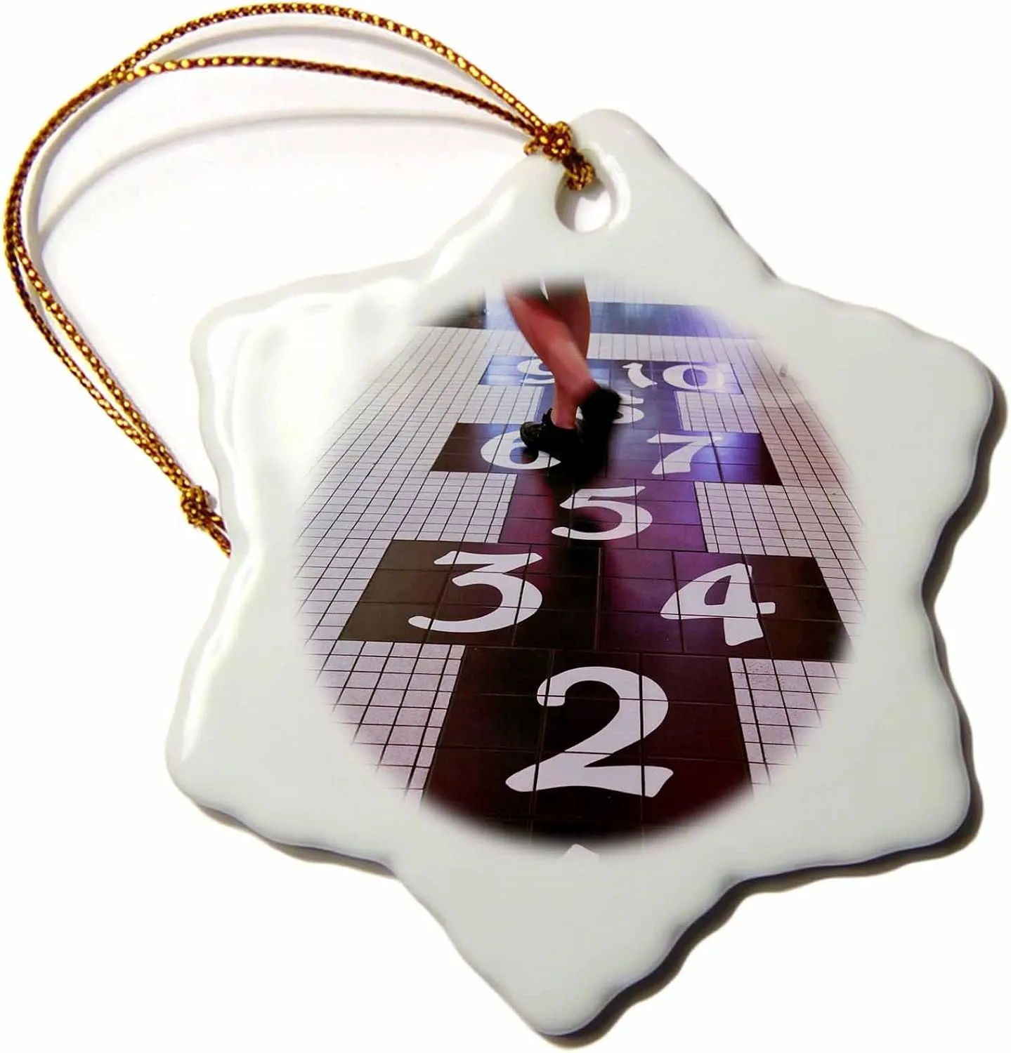 3dRose Albuquerque, New Mexico, Route 66 Diner US32 JMR1198 Julien McRoberts Snowflake Ornament, Porcelain, 3"