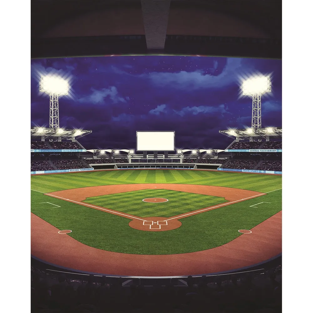 Baseball View Printed Backdrop