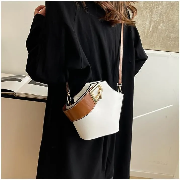 Bucket Bags for Women Top Handle Bag Cross Body Handbag Vegan Leather Shoulder Hobo Tote Bag Trendy Crossbody Purse