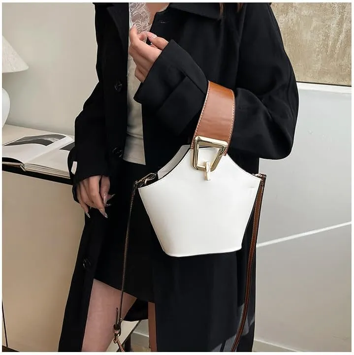 Bucket Bags for Women Top Handle Bag Cross Body Handbag Vegan Leather Shoulder Hobo Tote Bag Trendy Crossbody Purse