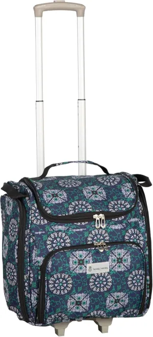 Crafters Tote Bag Organizer, Storage Bag for Craft Supply, and Scrapbooking Carrier w/Handle and Wheels