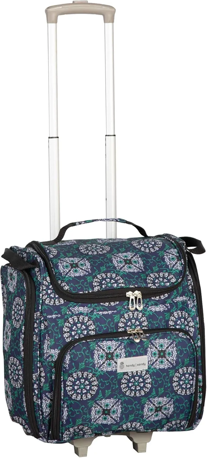 Crafters Tote Bag Organizer, Storage Bag for Craft Supply, and Scrapbooking Carrier w/Handle and Wheels