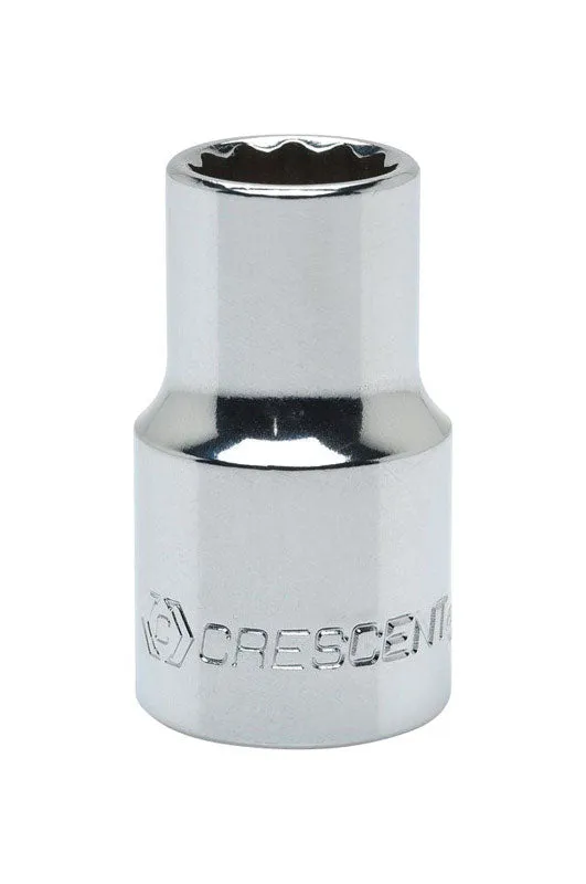 Crescent 17 mm X 1/2 in. drive Metric 12 Point Standard Socket 1 pc