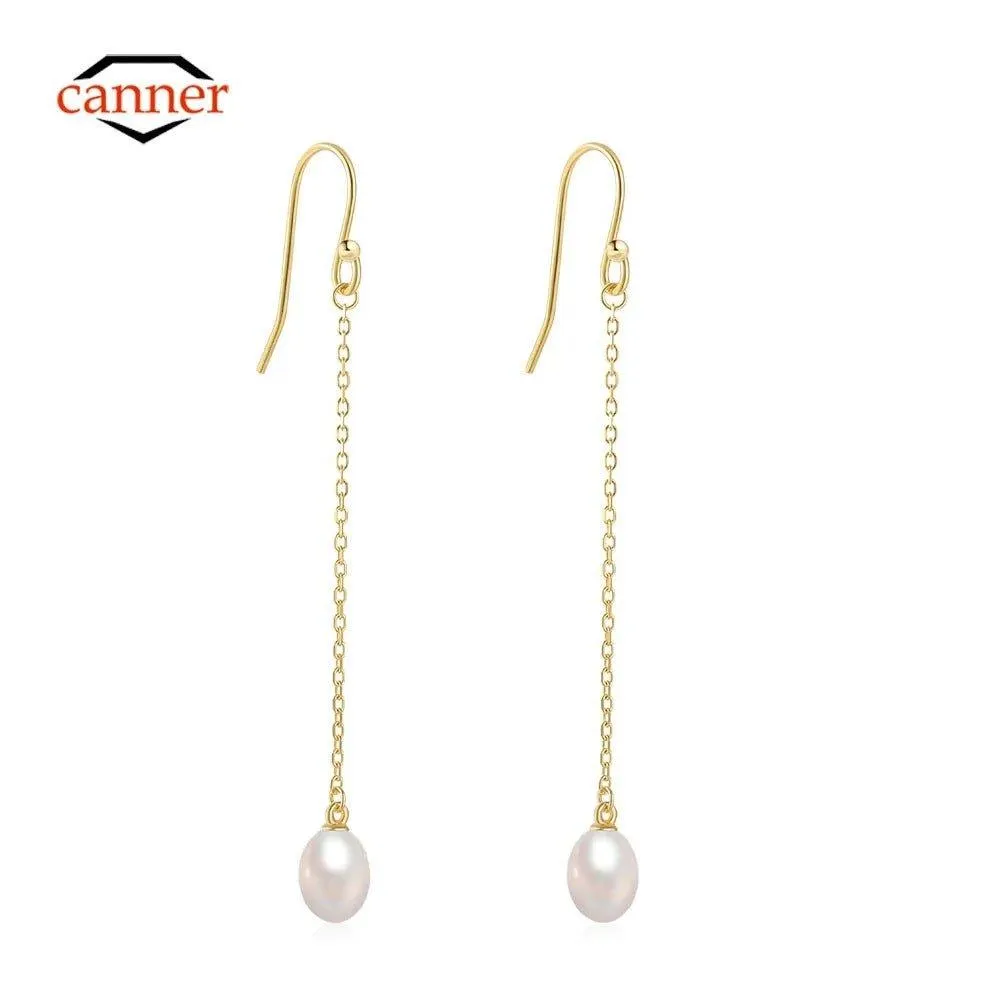 Delicate Pearl Drop Earrings