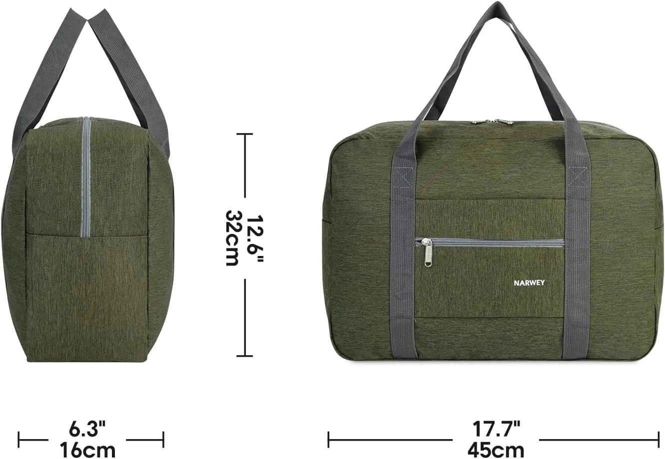 For Spirit Airlines Personal Item Bag 18x14x8 Foldable Travel Duffel Bag Tote Carry on Luggage Duffle Overnight for Women and Men