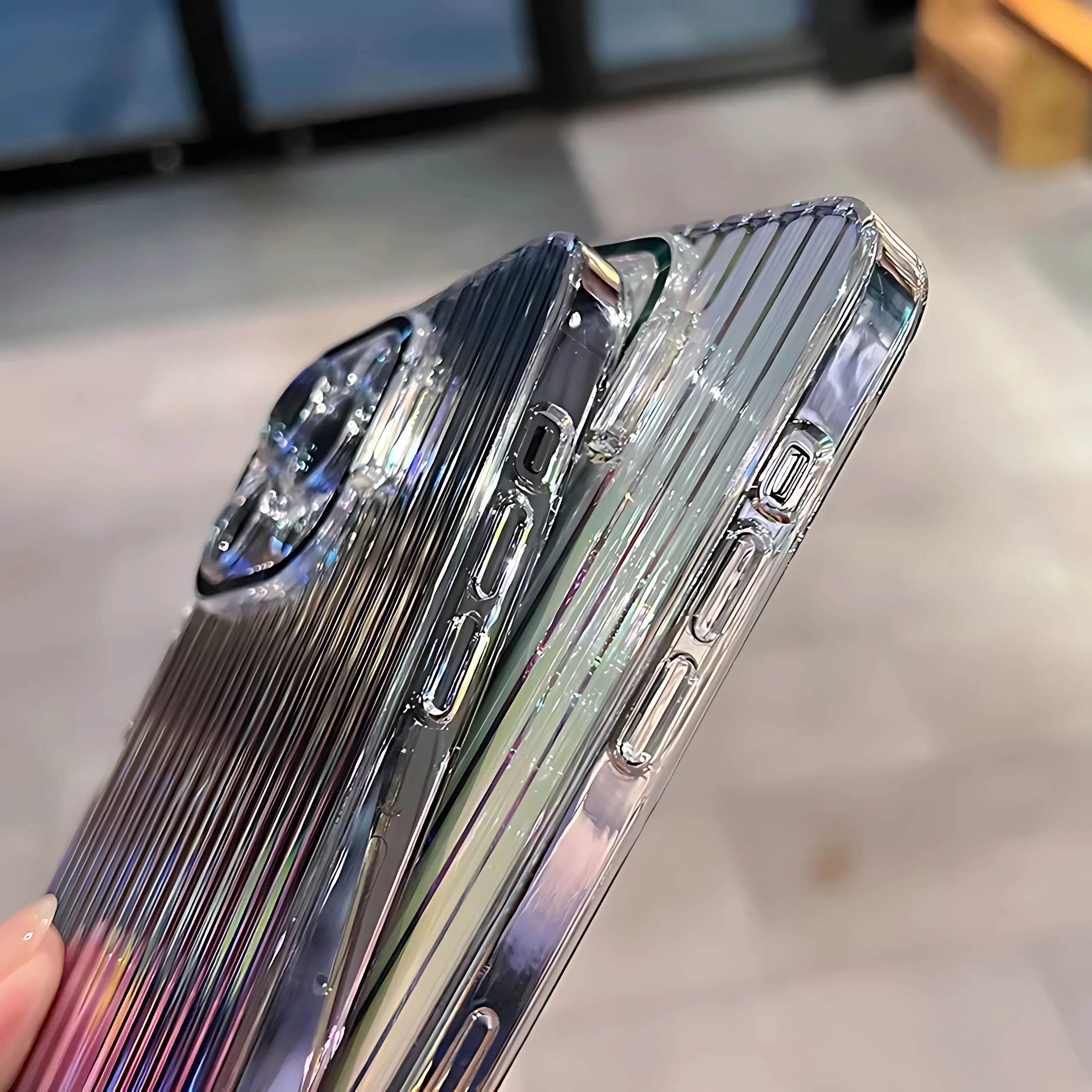 Gradient Colors Laser Clear Case