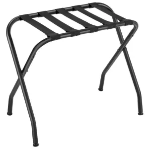 Heavy-Duty Steel Folding Luggage Rack with Nylon Straps