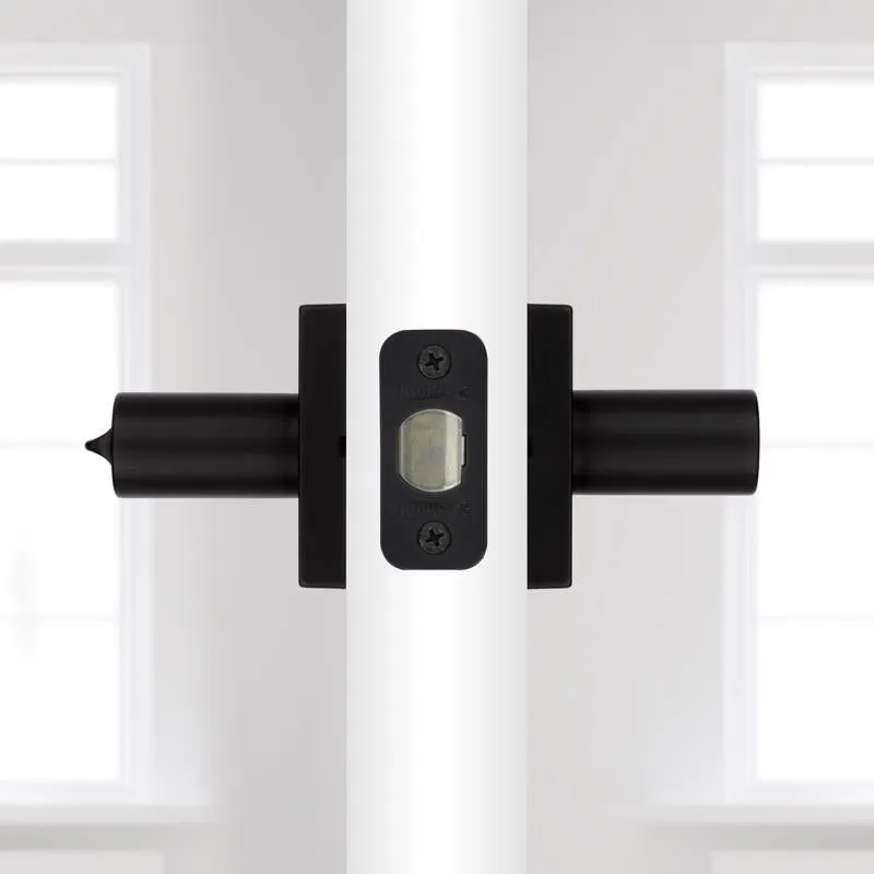 Kwikset Halifax Matte Black Keyed Entry Lever 2-3/4 in.