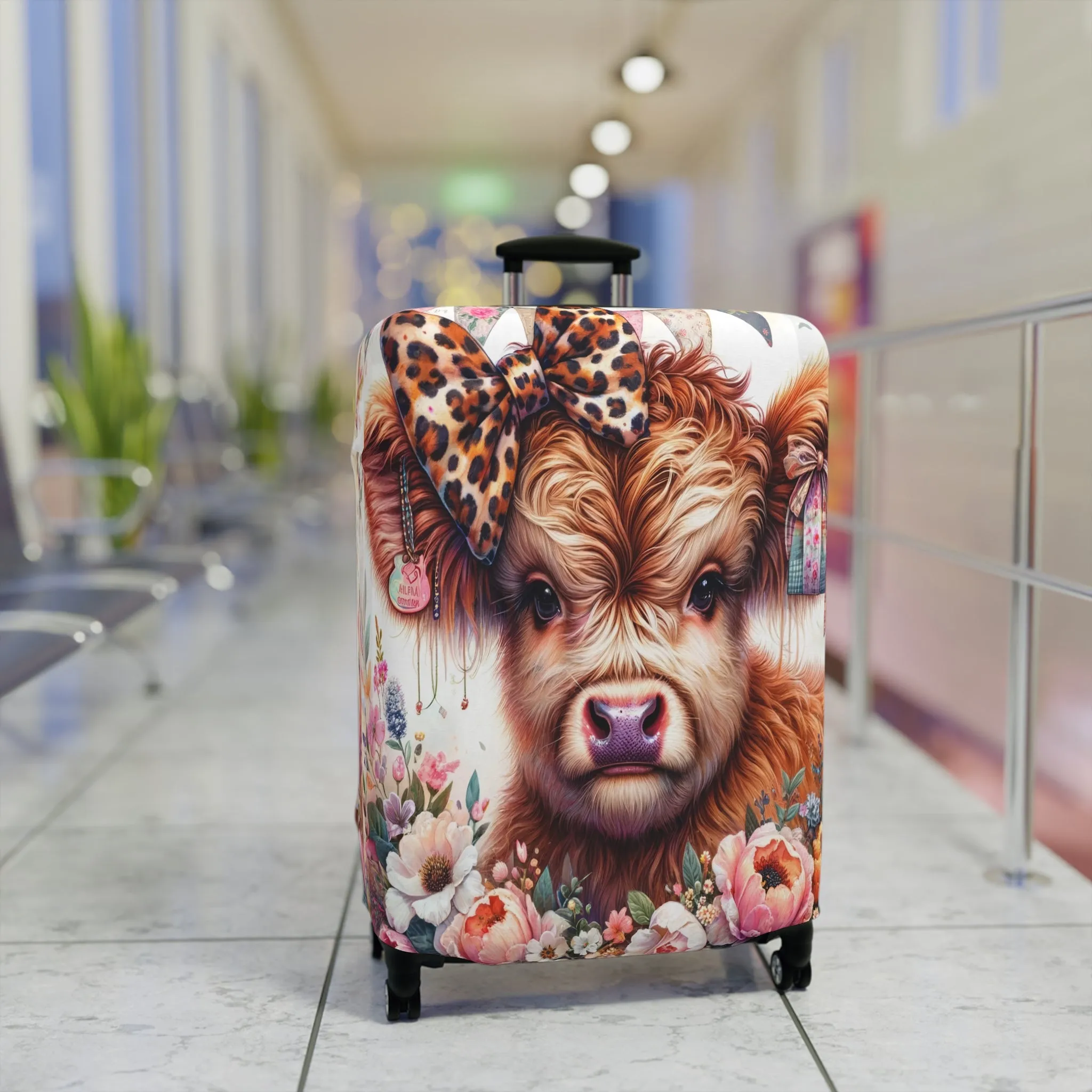 Luggage Cover, Highland Cow, awd-5008