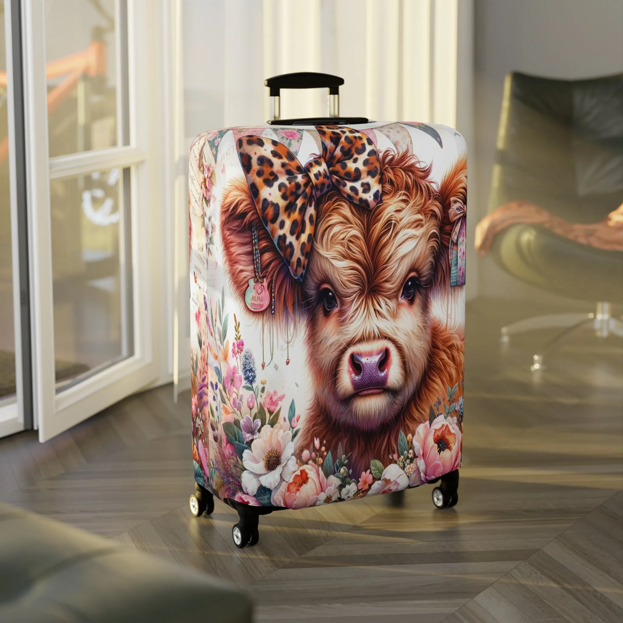 Luggage Cover, Highland Cow, awd-5008