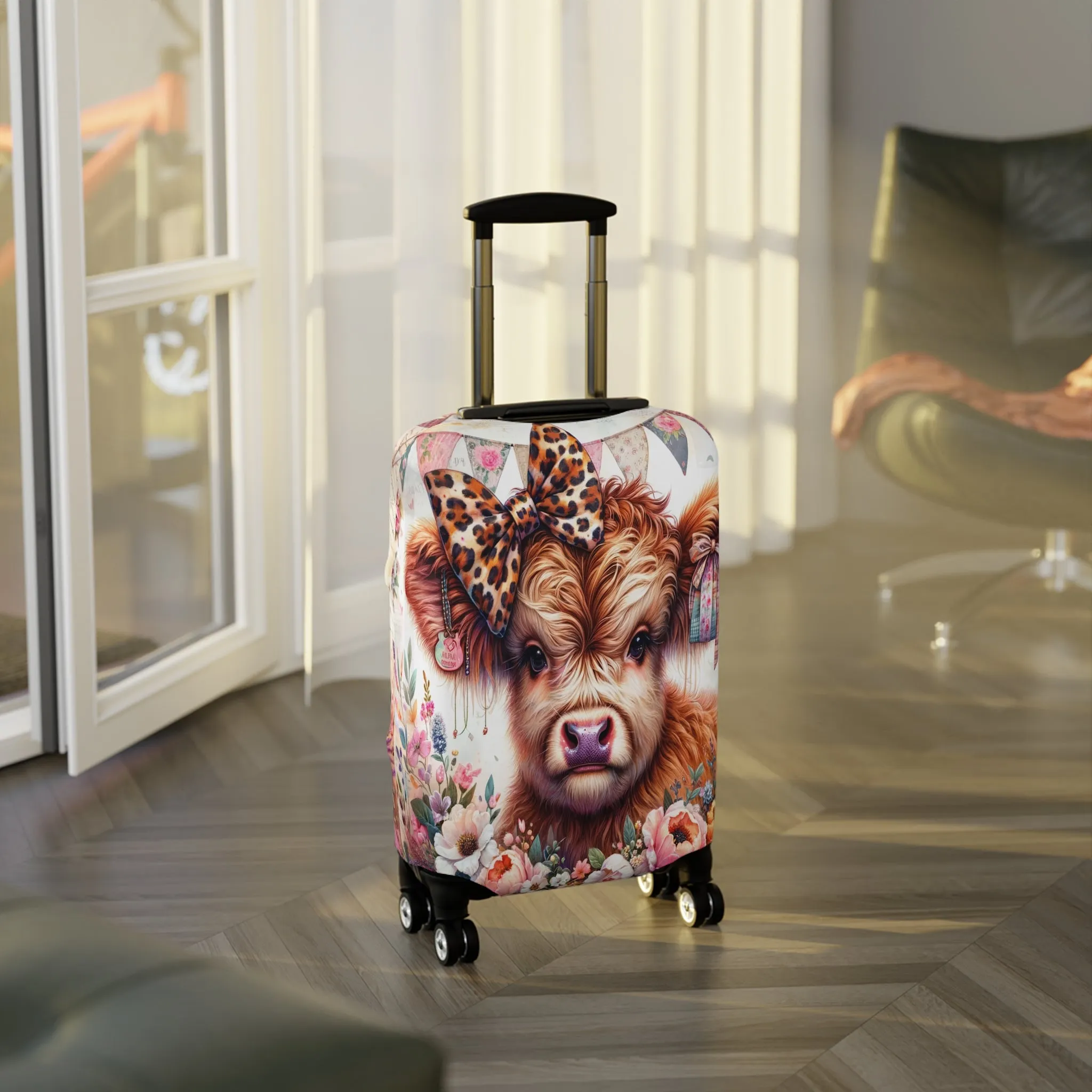Luggage Cover, Highland Cow, awd-5008