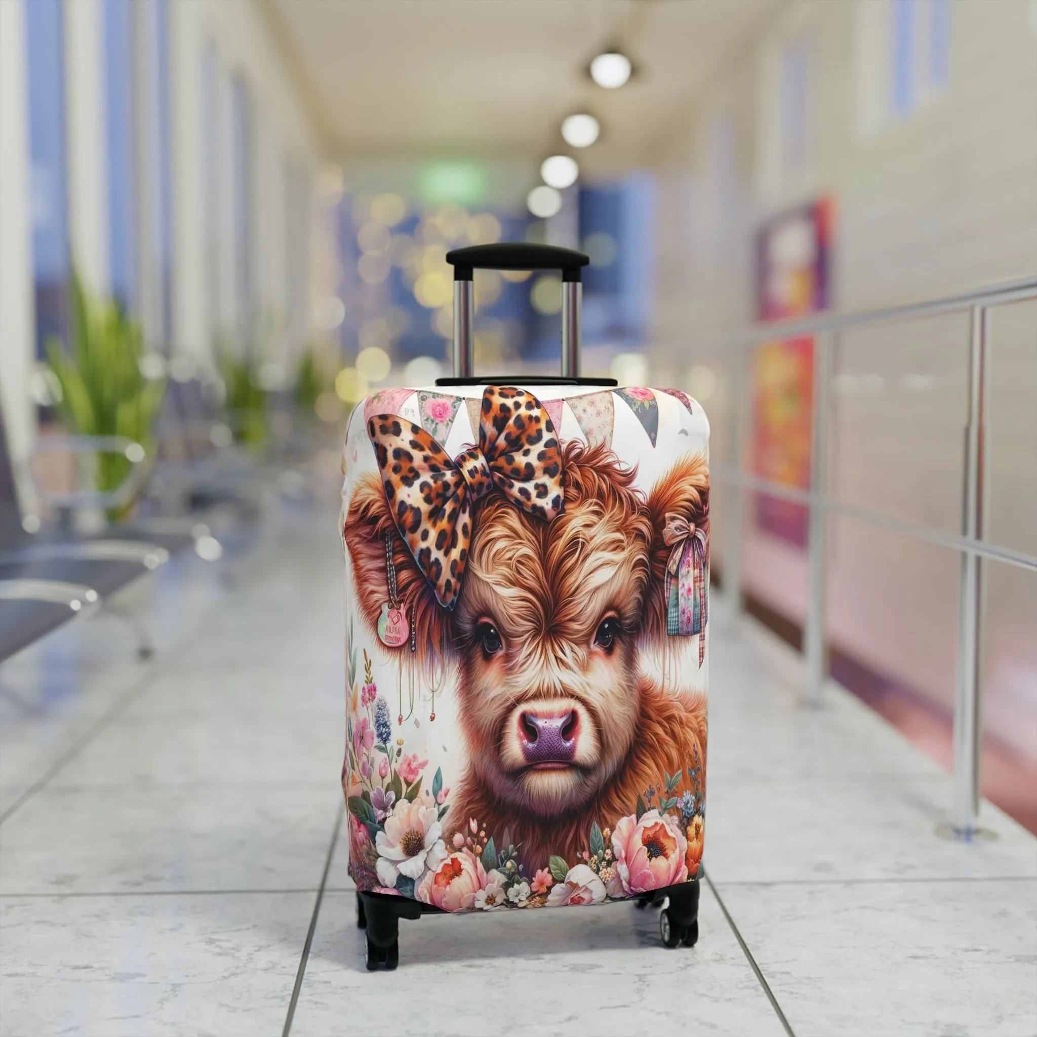 Luggage Cover, Highland Cow, awd-5008