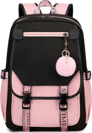 MOONBABY Girls Backpack School Bookbag for Teens Large Capacity Aesthetics Bags for Middle High School