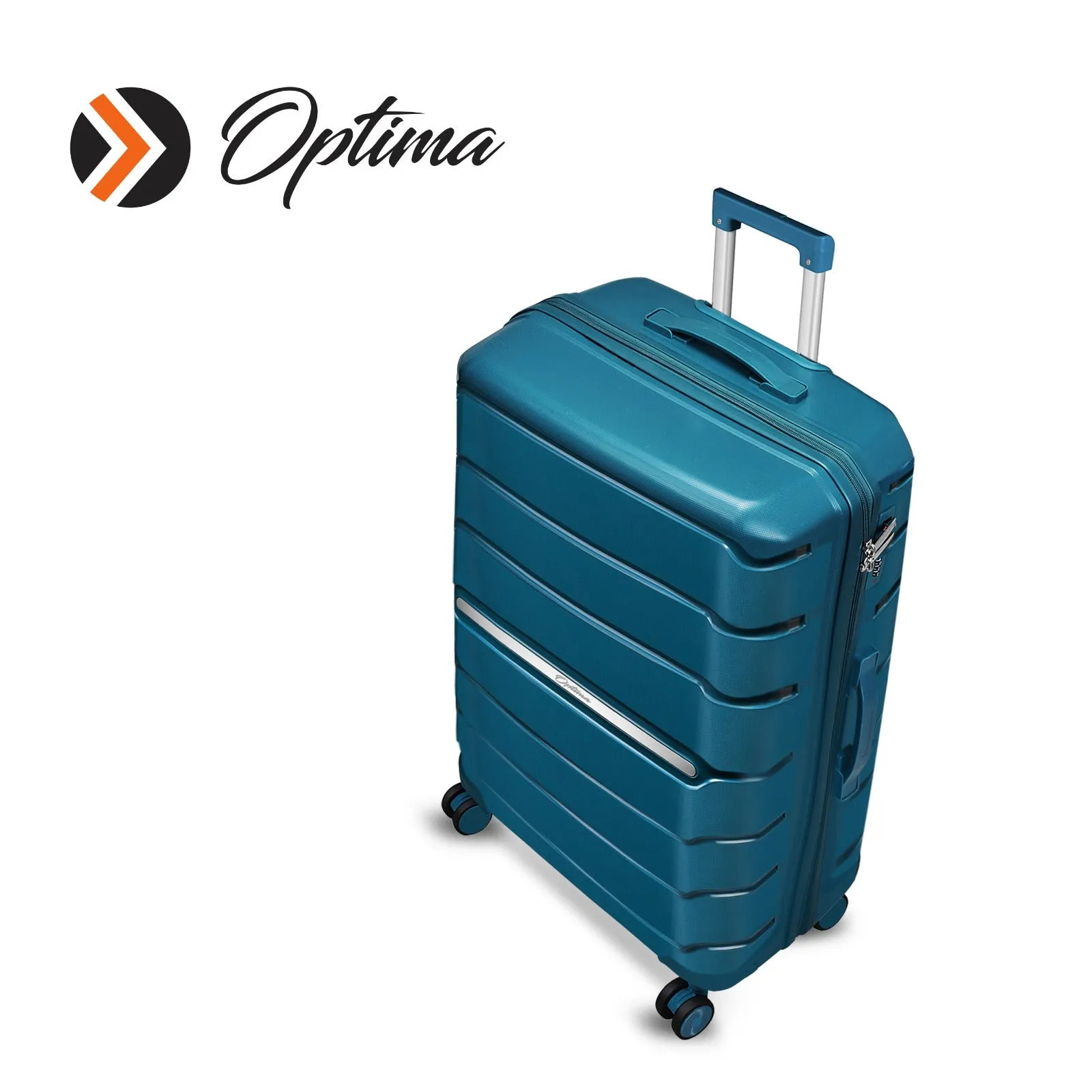 Optima Zenith Hardside Expandable with Double Spinner Wheels, Carry-On 20inch(Blue)