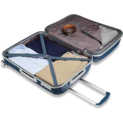 Optima Zenith Hardside Expandable with Double Spinner Wheels, Carry-On 20inch(Blue)