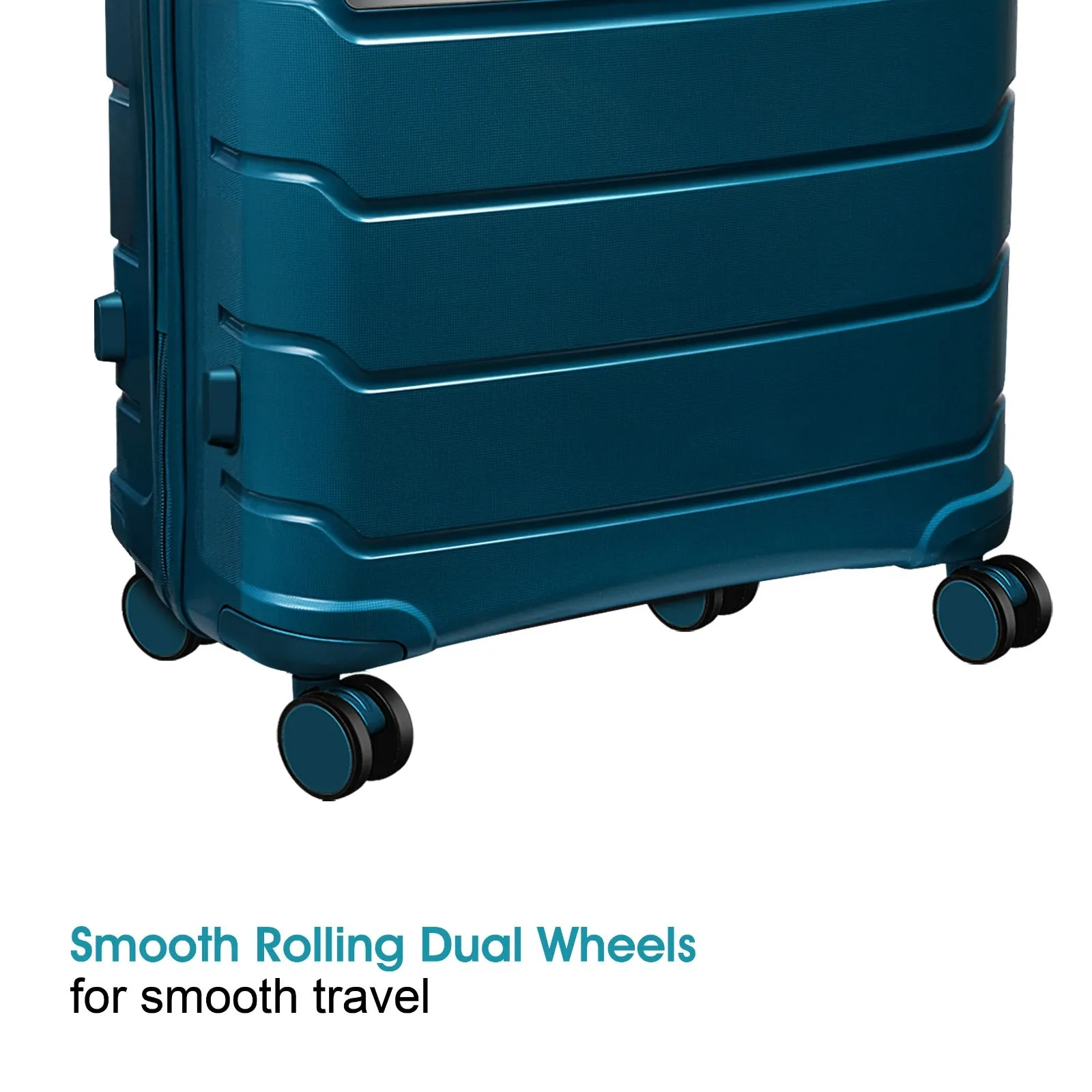 Optima Zenith Hardside Expandable with Double Spinner Wheels, Carry-On 20inch(Blue)