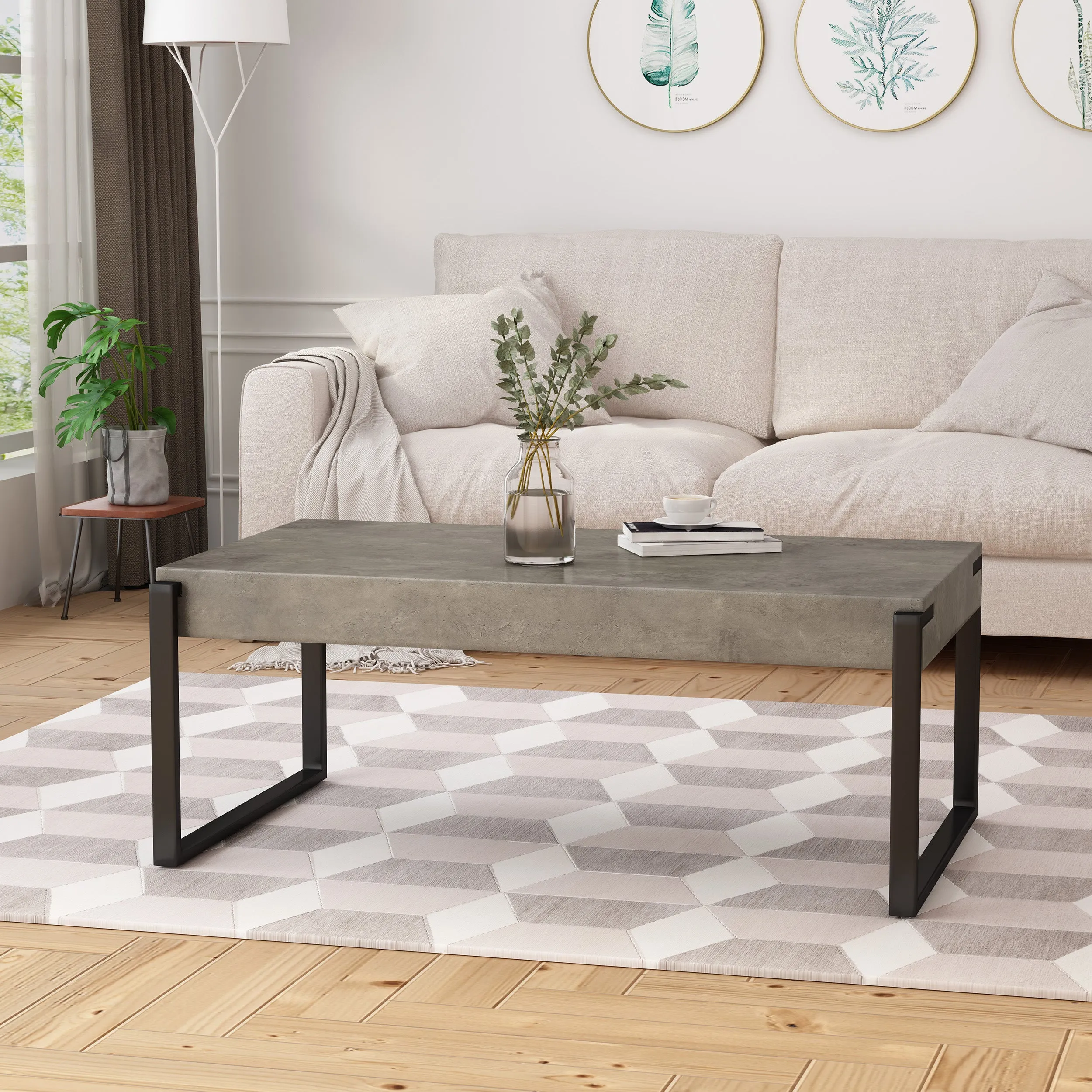 Shaw Modern Industrial Coffee Table