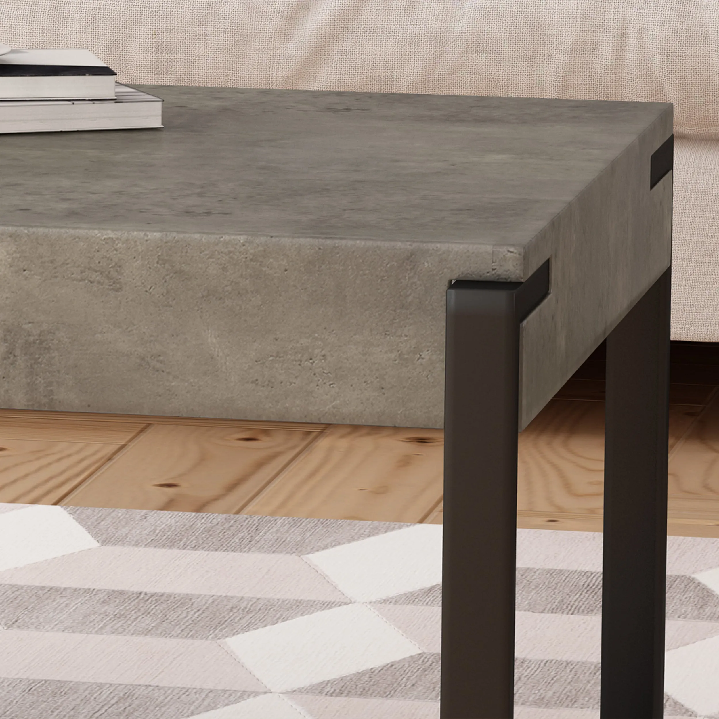 Shaw Modern Industrial Coffee Table