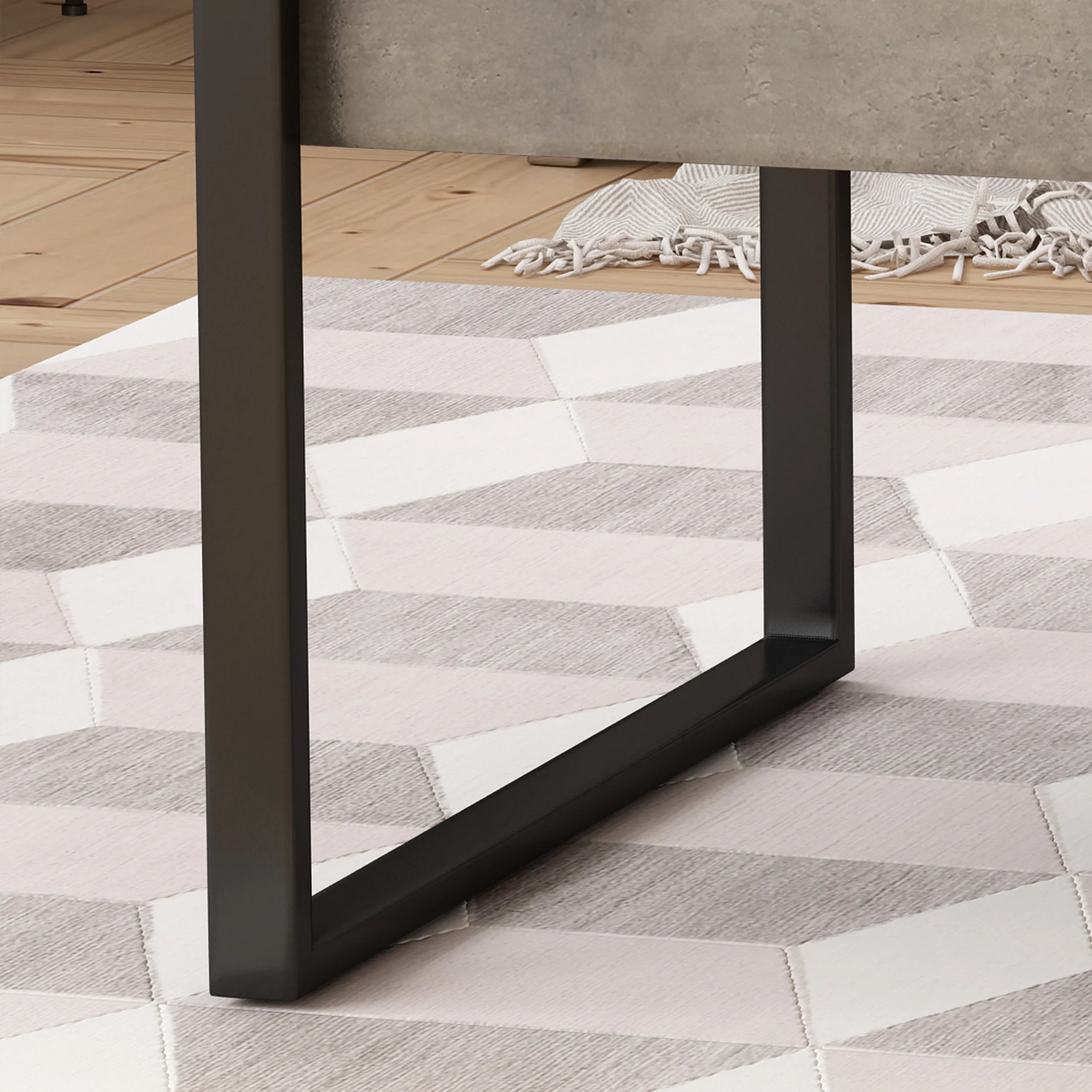Shaw Modern Industrial Coffee Table