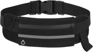 Slim Waterproof Running Belt, Reflective Runners Fanny Pack Running Gear Waist Bag Workout Running Phone Holder Waist Pack for Women Men