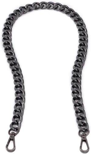 Xiazw Medium Size Fabulous Metal Shoulder Crossbody Purse Strap Replacement Bag Chain Accessories (26, Black)